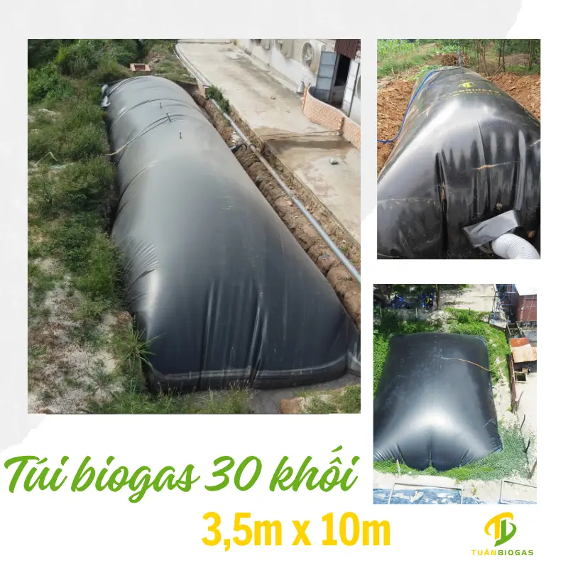 Túi Biogas 30 Khối HDPE I Tuấn Biogas